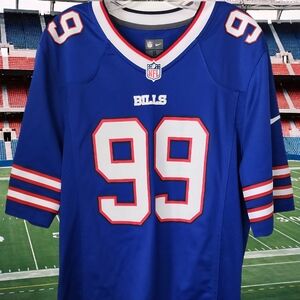 Buffalo Bills Nike Blue NFL Jersey Marcell Dareus #99 Blue Home Sz Small On Fiel